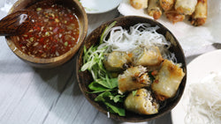 Vermicelli with Vegetarian Spring Rolls