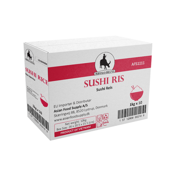 [Bulk] Buffalo Sushi Rice 1kg - case 10