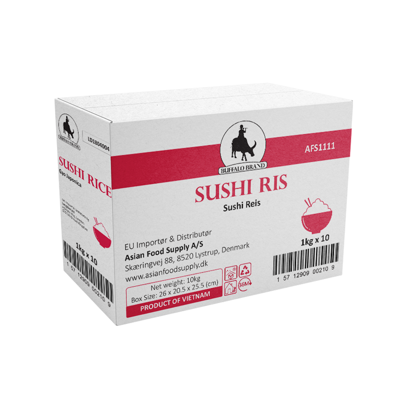 [Bulk] Buffalo Sushi Rice 1kg - case 10