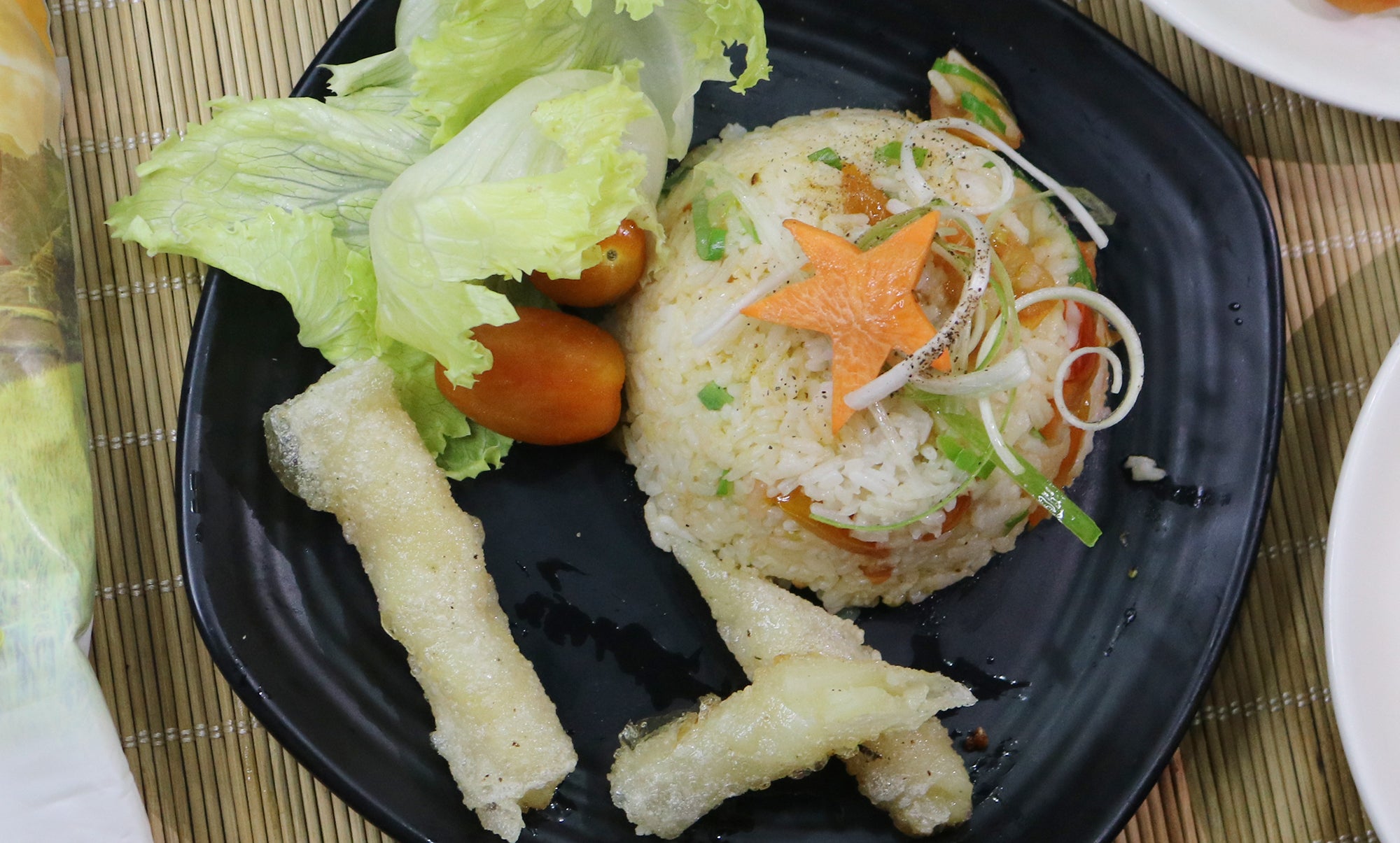 Fried Rice And Potato Rice Paper Rolls