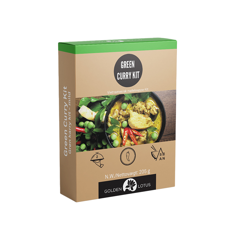 [Bulk] Golden Lotus Green Curry Kit 205 g – Karton 12