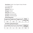 [Bulk] Golden Lotus Organic Konjac Knot Shape 250g - case 24