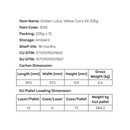 [Bulk] Golden Lotus Yellow Curry Kit 205g - case 12