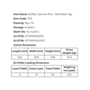 [Bulk] Buffalo Jasmine Rice 1kg - case 10