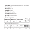 [Bulk] Buffalo Sushi Rice 1kg - case 10