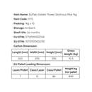 [Bulk] Buffalo Golden Flower Glutinous Rice 1kg - case 10