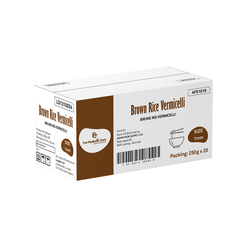 The Plantbase Store Brun Ris Vermicelli 1mm 250g